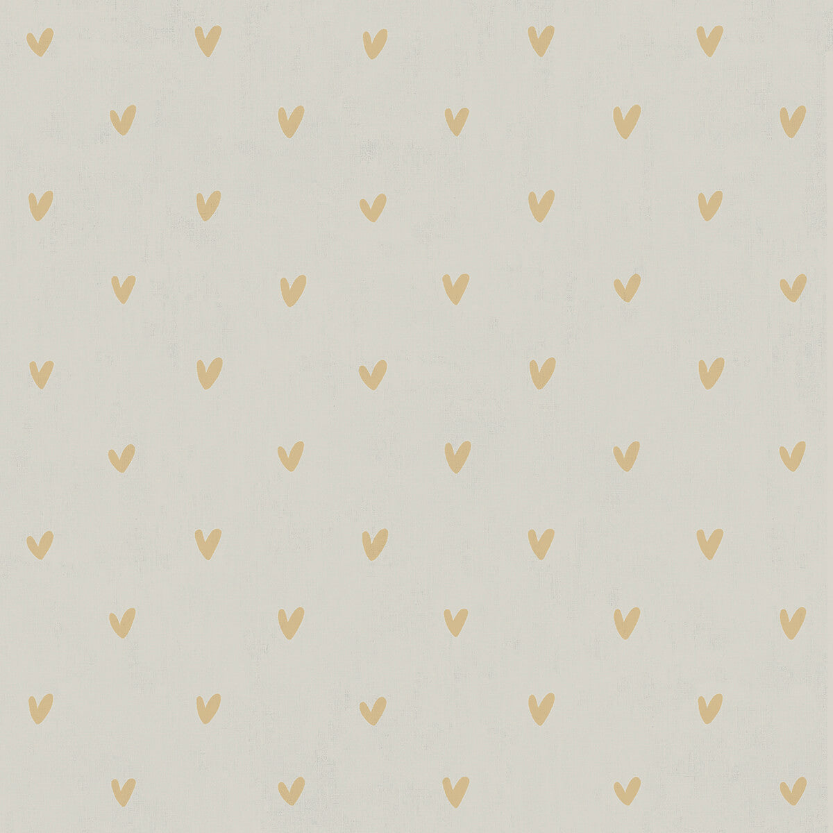Hearts Soft Mustard Made to Measure Roller Blind