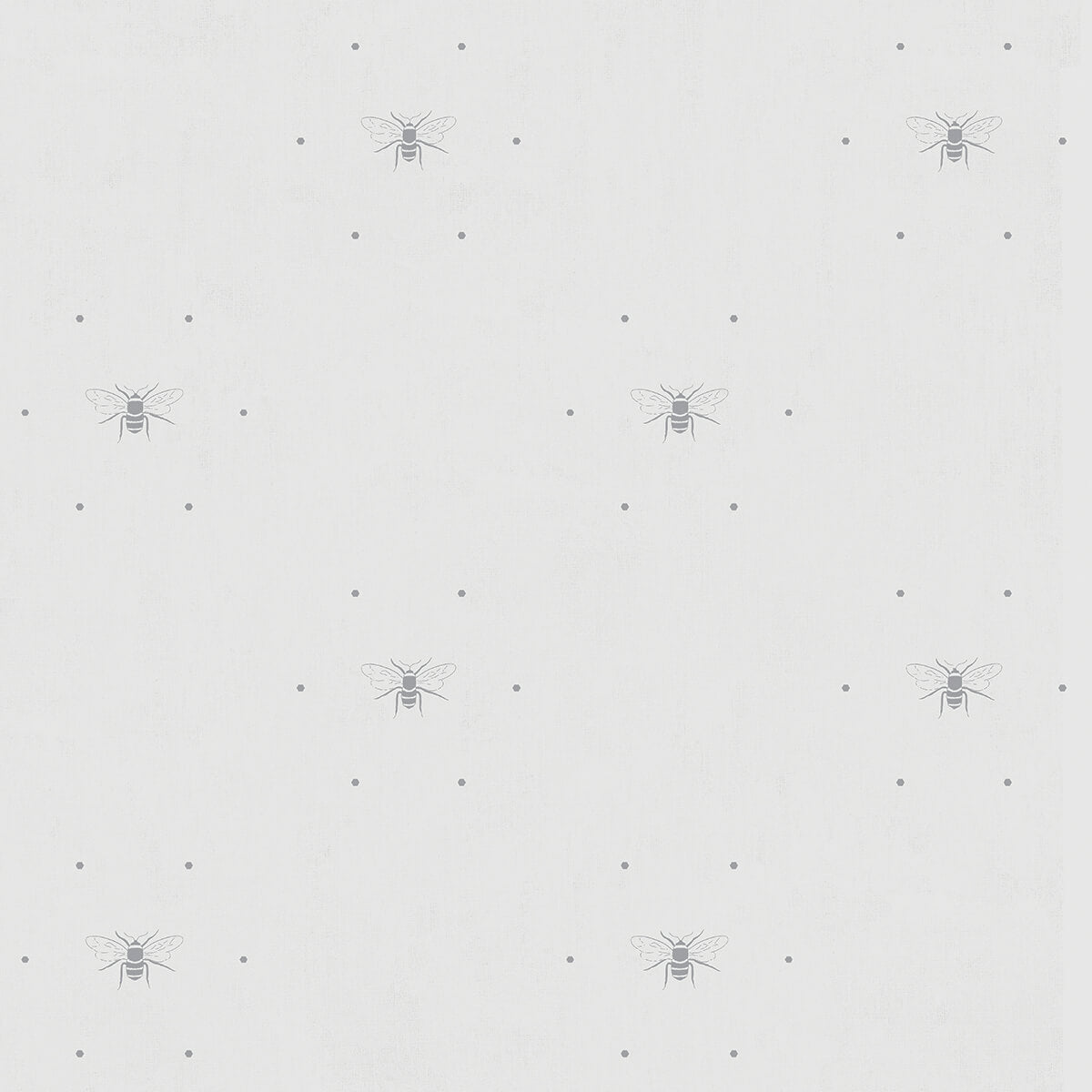 Bees Grey Made to Measure Roman Blind by Sophie Allport