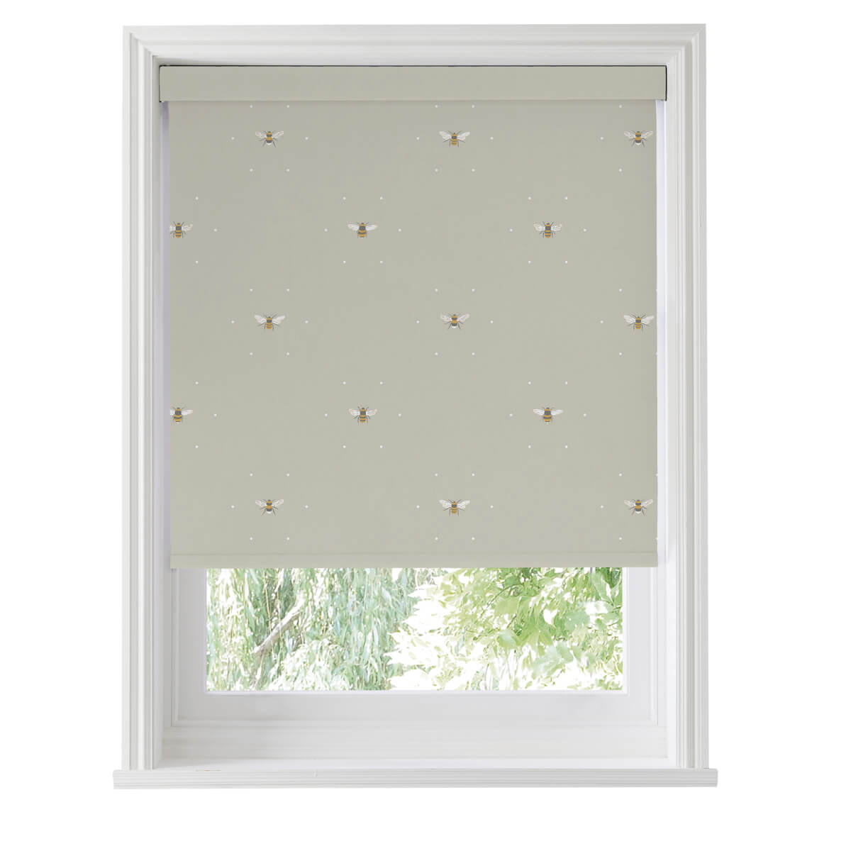 Bees Soft Linen Made to Measure Roller Blind
