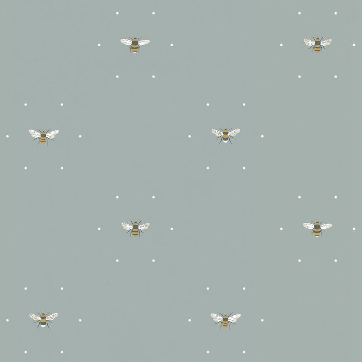 Bees Sky Roller Blind Sample