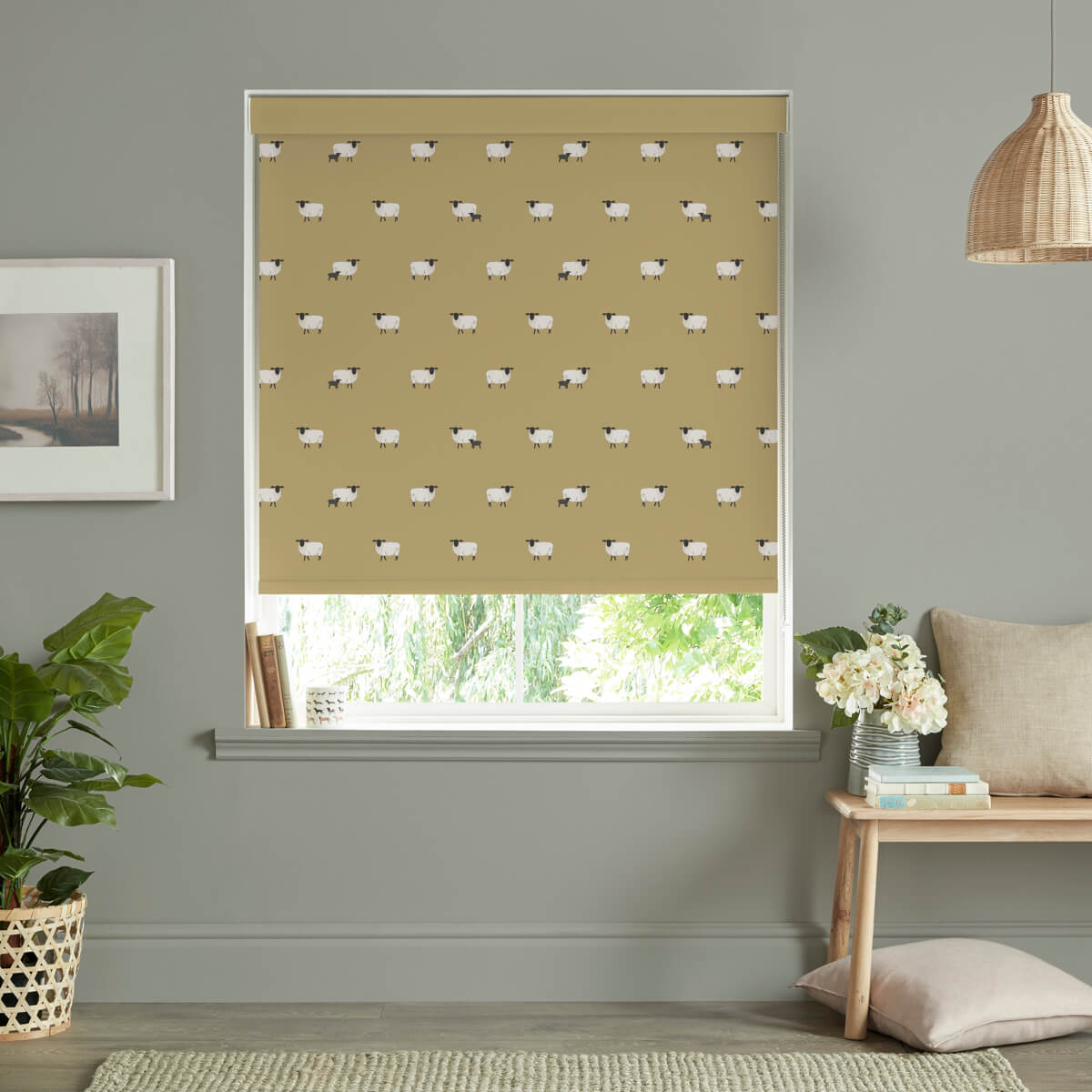 Sheep Ochre Made to Measure Roller Blind