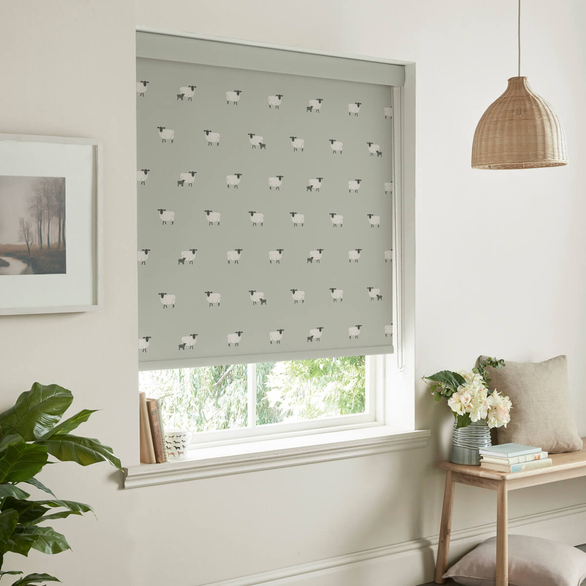 Sheep Pebble Roller Blind Sample