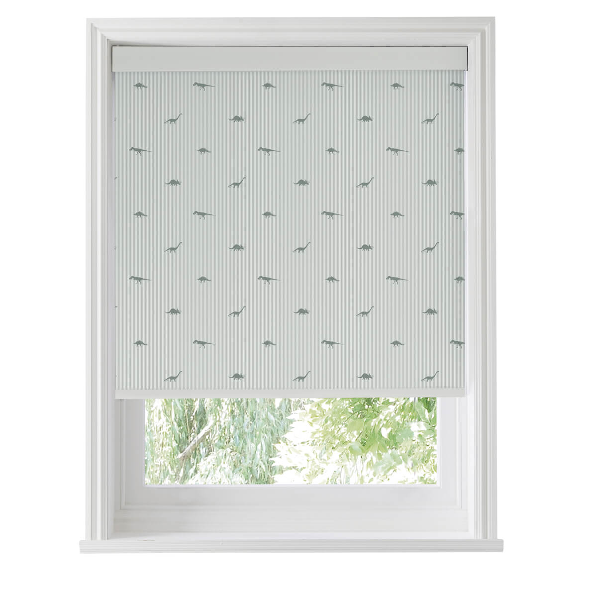 Dinosaurs Sage Roller Blind Sample