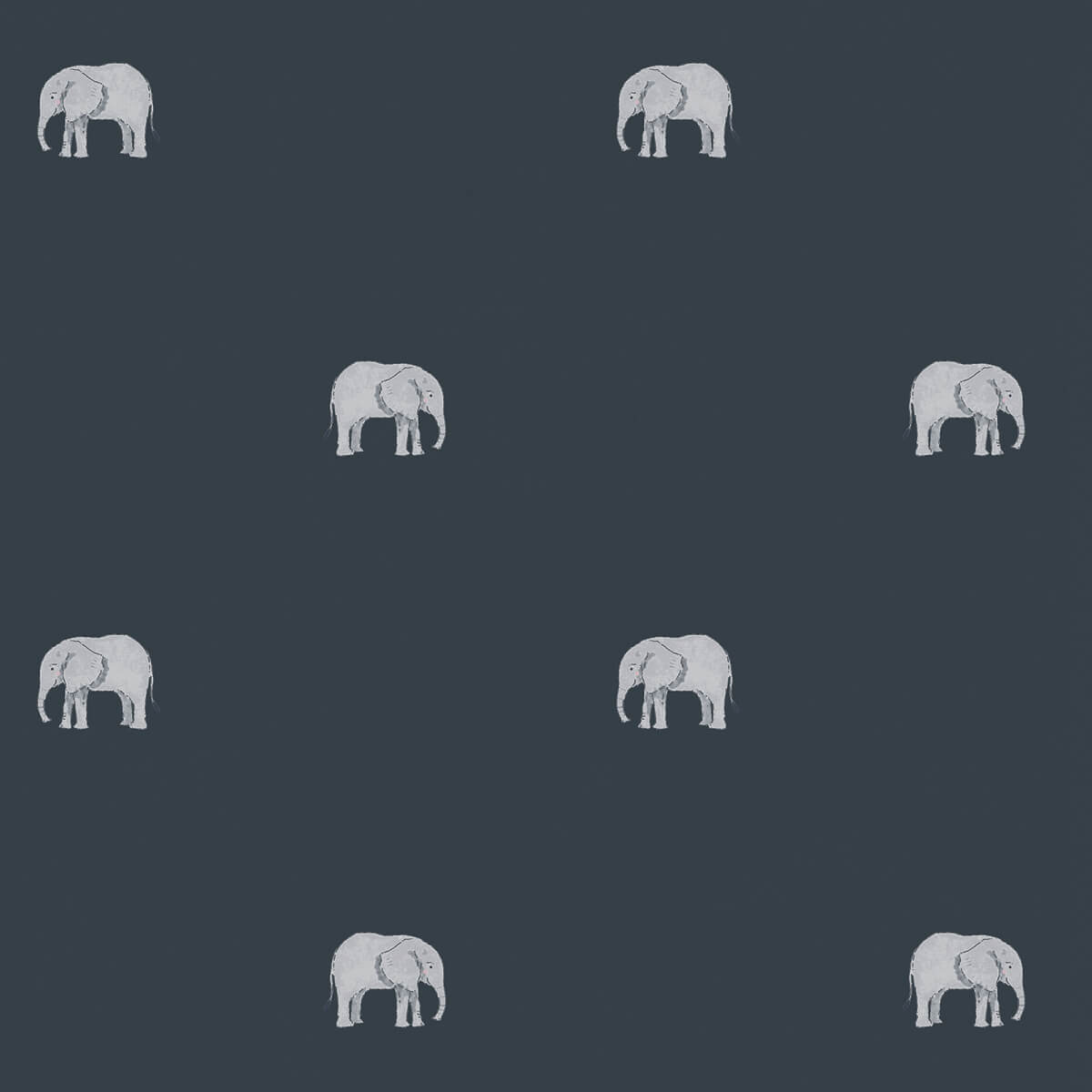 Elephant Deep Navy Made to Measure Roller Blind