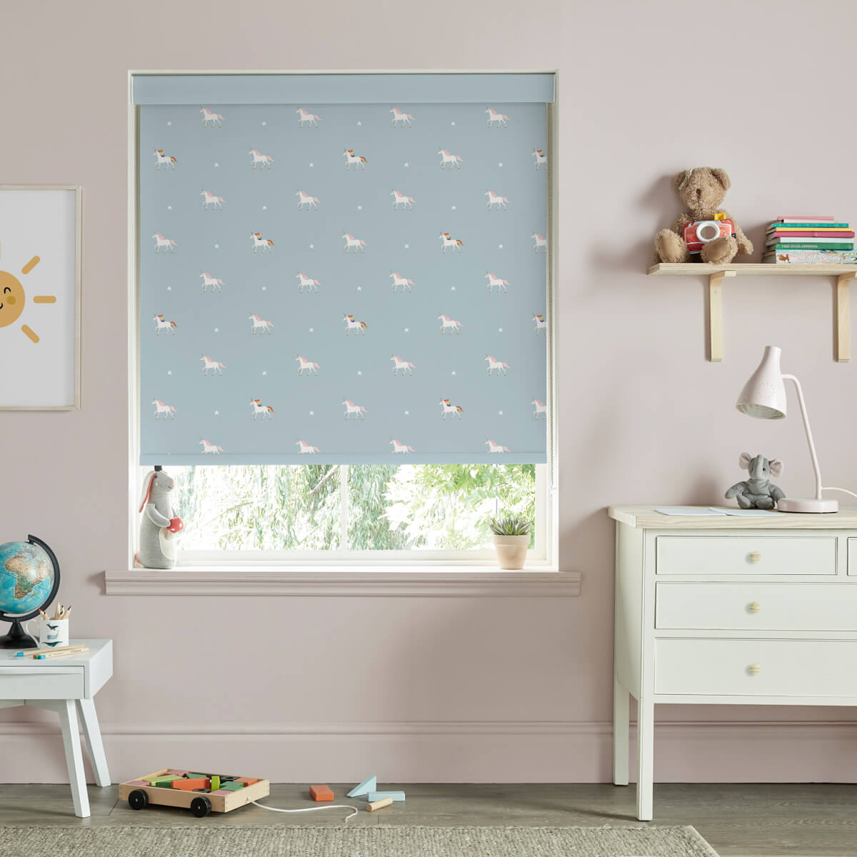 Unicorn Pale Duck Egg Made to Measure Roller Blind