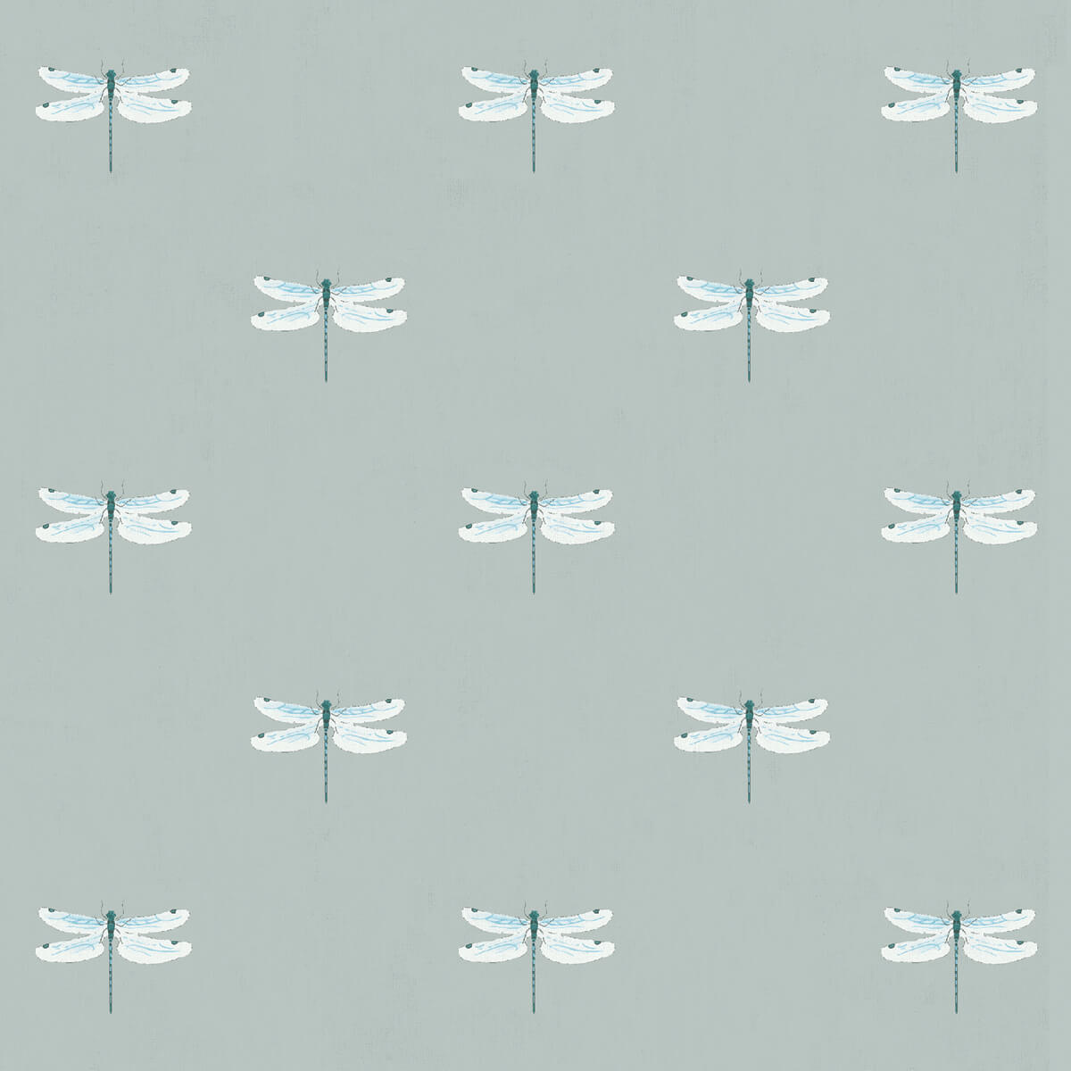 Dragonfly Grey Blue Roller Blind Sample