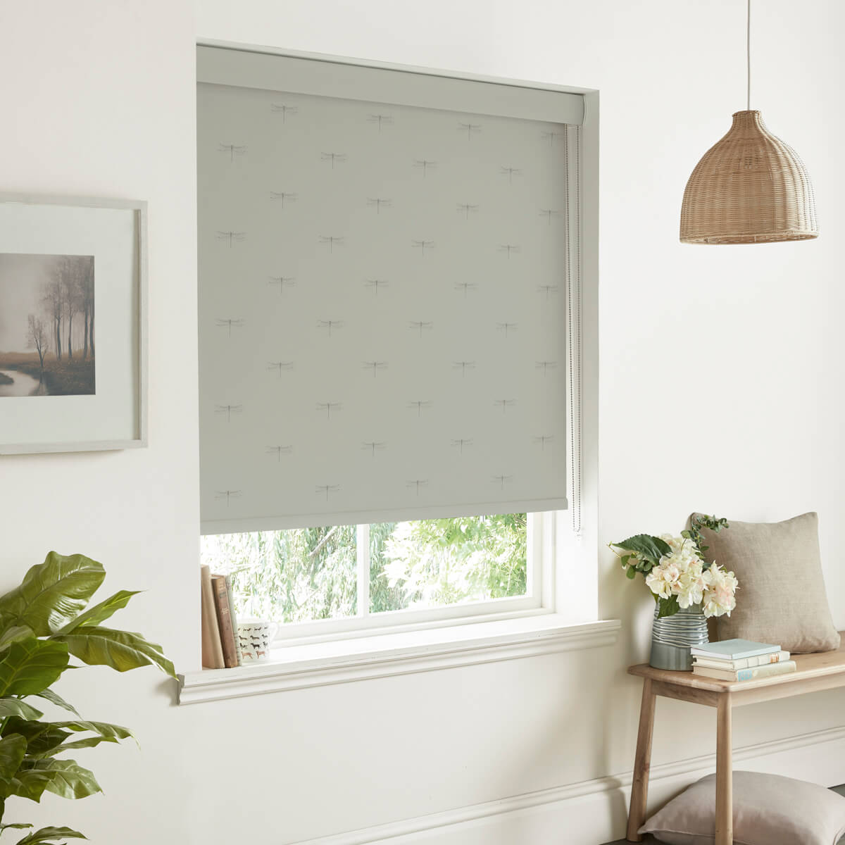 Dragonfly Natural Made to Measure Roller Blind