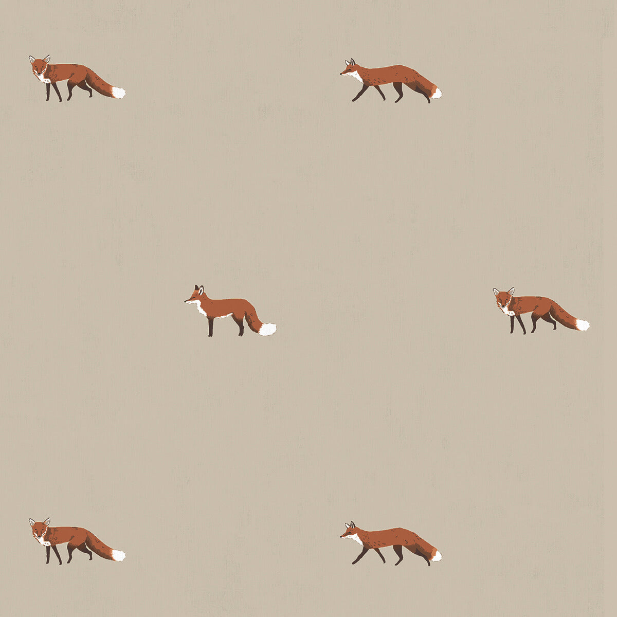 Foxes Soft Linen Roller Blind Sample