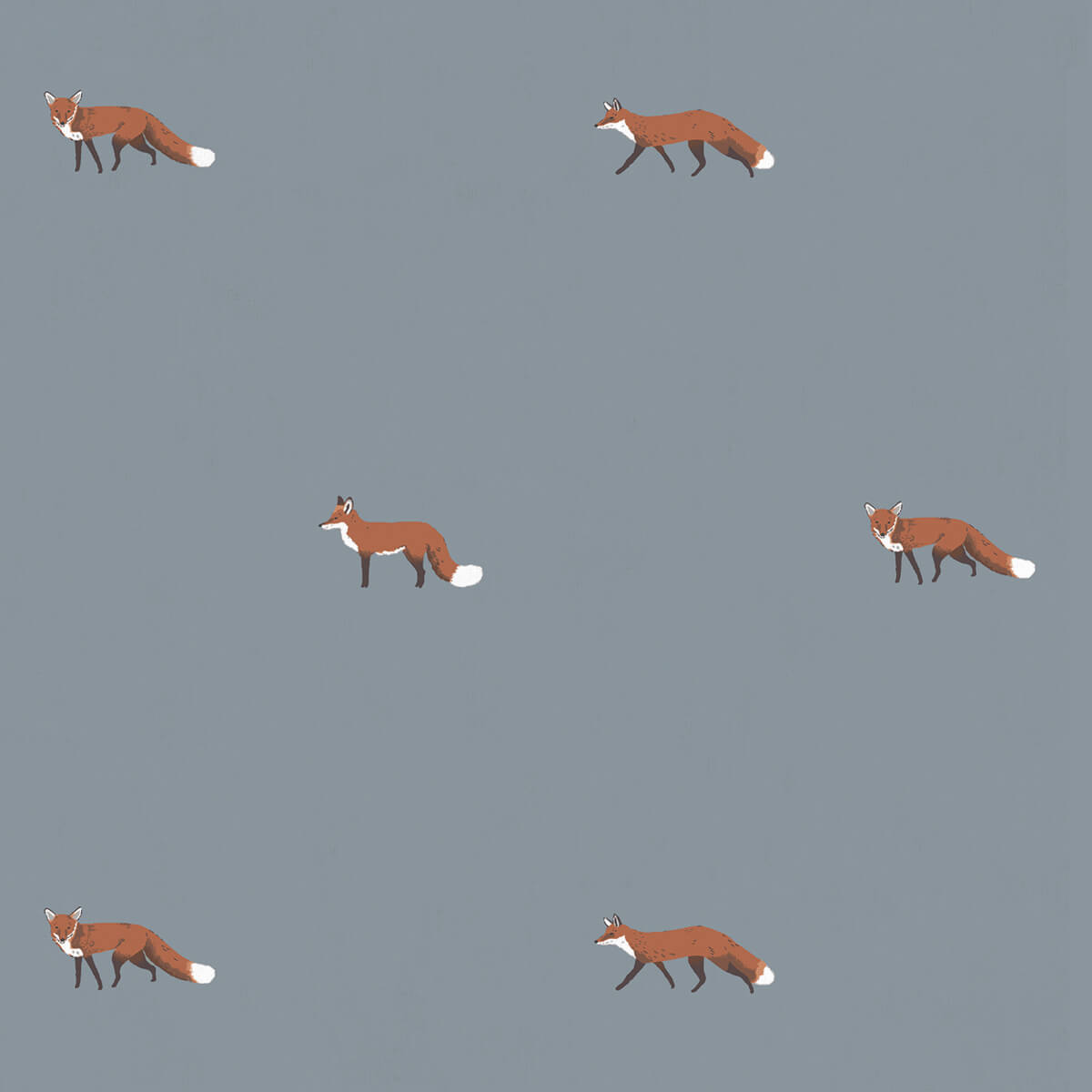 Foxes Teal Made to Measure Roman Blind by Sophie Allport