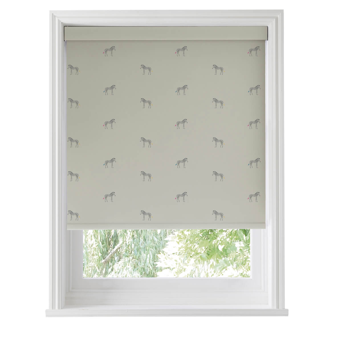 Zebra Linen Made to Measure Roller Blind