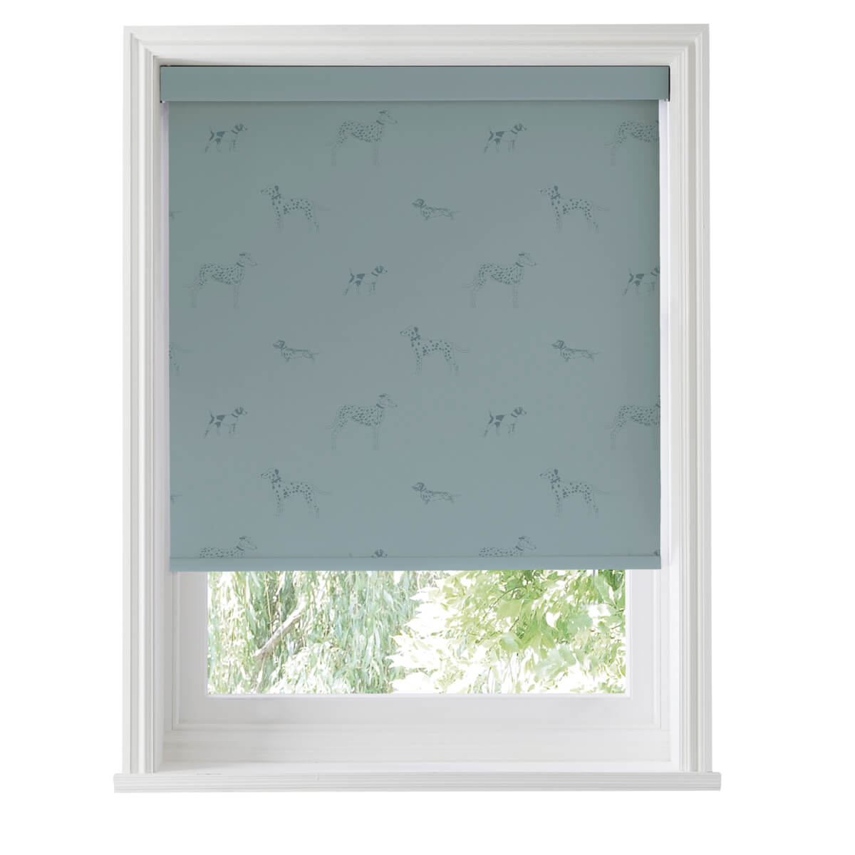 Fetch Teal Roller Blind Sample