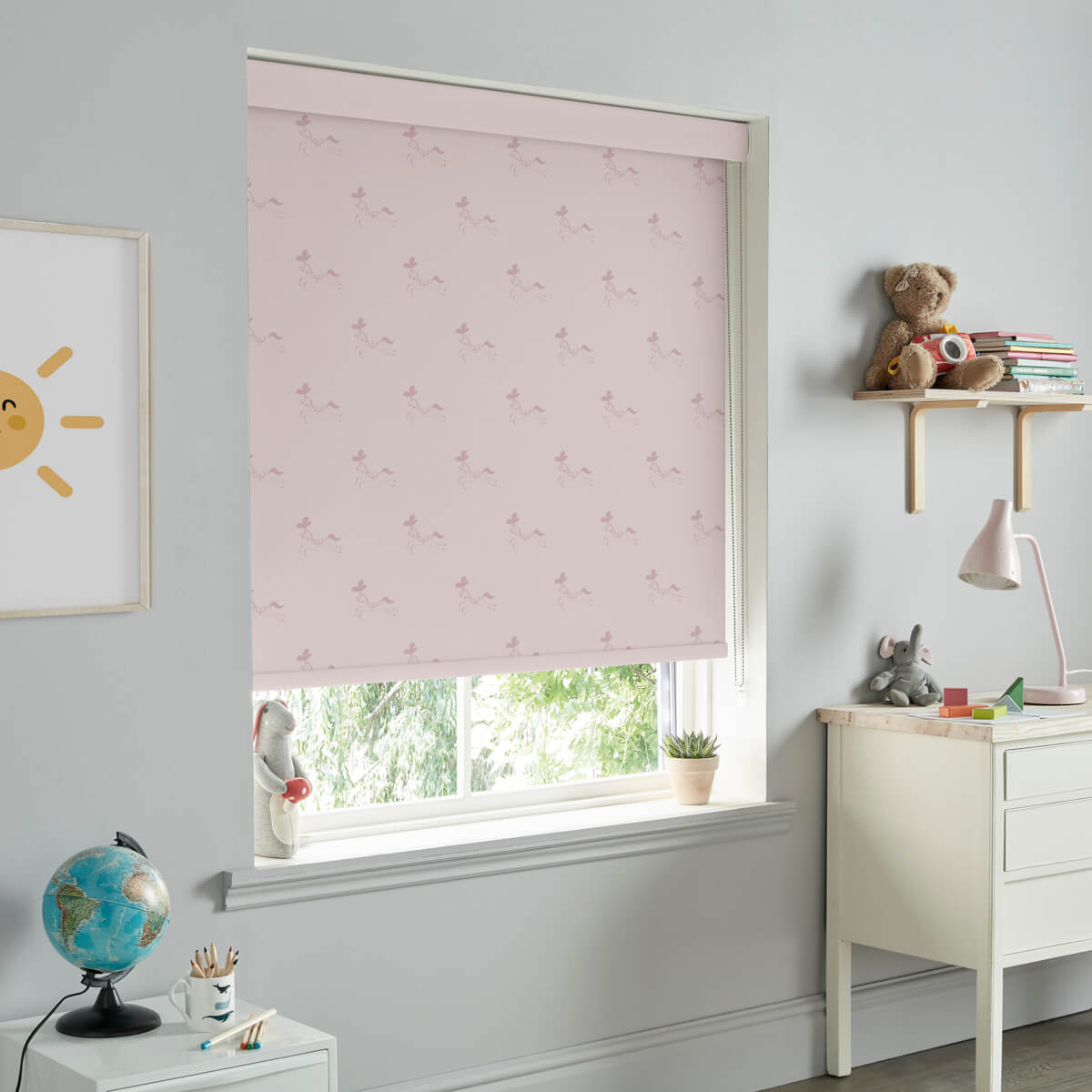 Fairground Ponies Blush Made to Measure Roller Blind