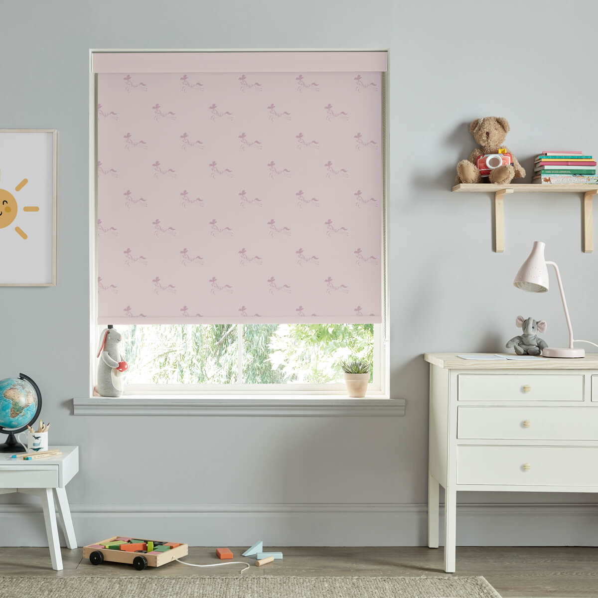 Fairground Ponies Blush Made to Measure Roller Blind