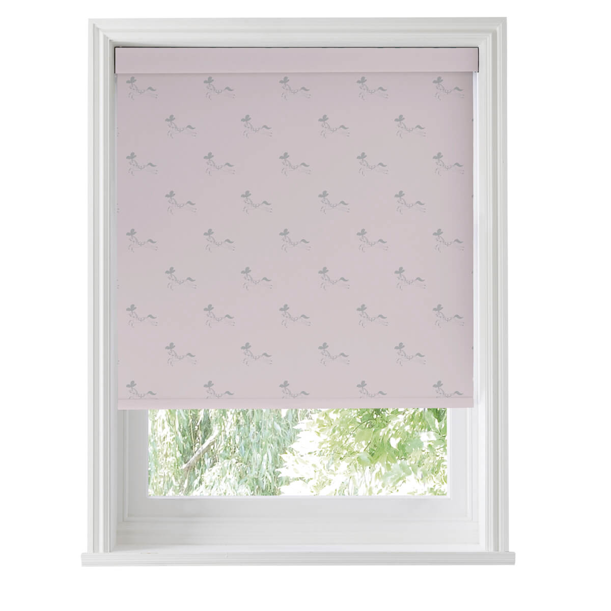 Fairground Ponies Soft Pink Made to Measure Roller Blind