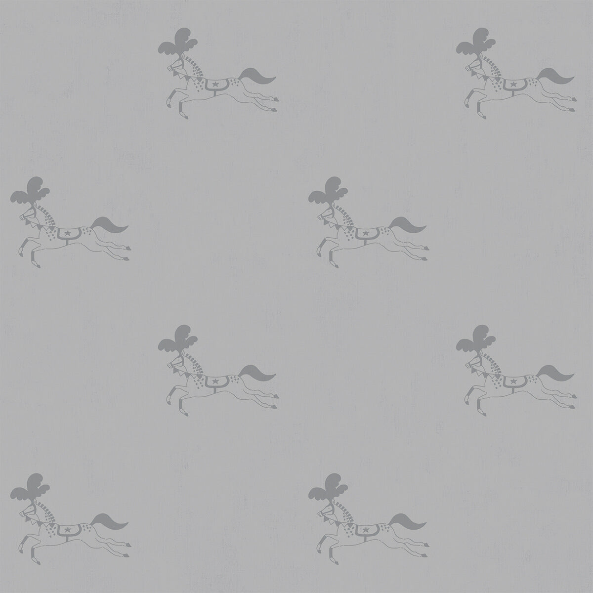 Fairground Ponies Warm Grey Made to Measure Roman Blind by Sophie Allport