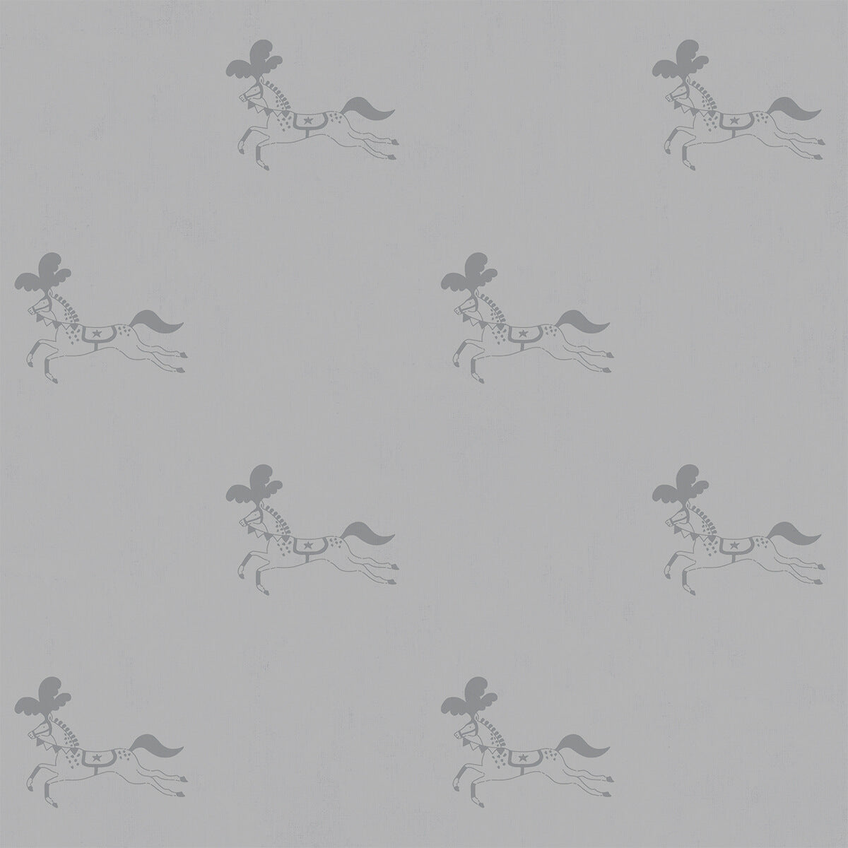 Fairground Ponies Warm Grey Made to Measure Roman Blind by Sophie Allport