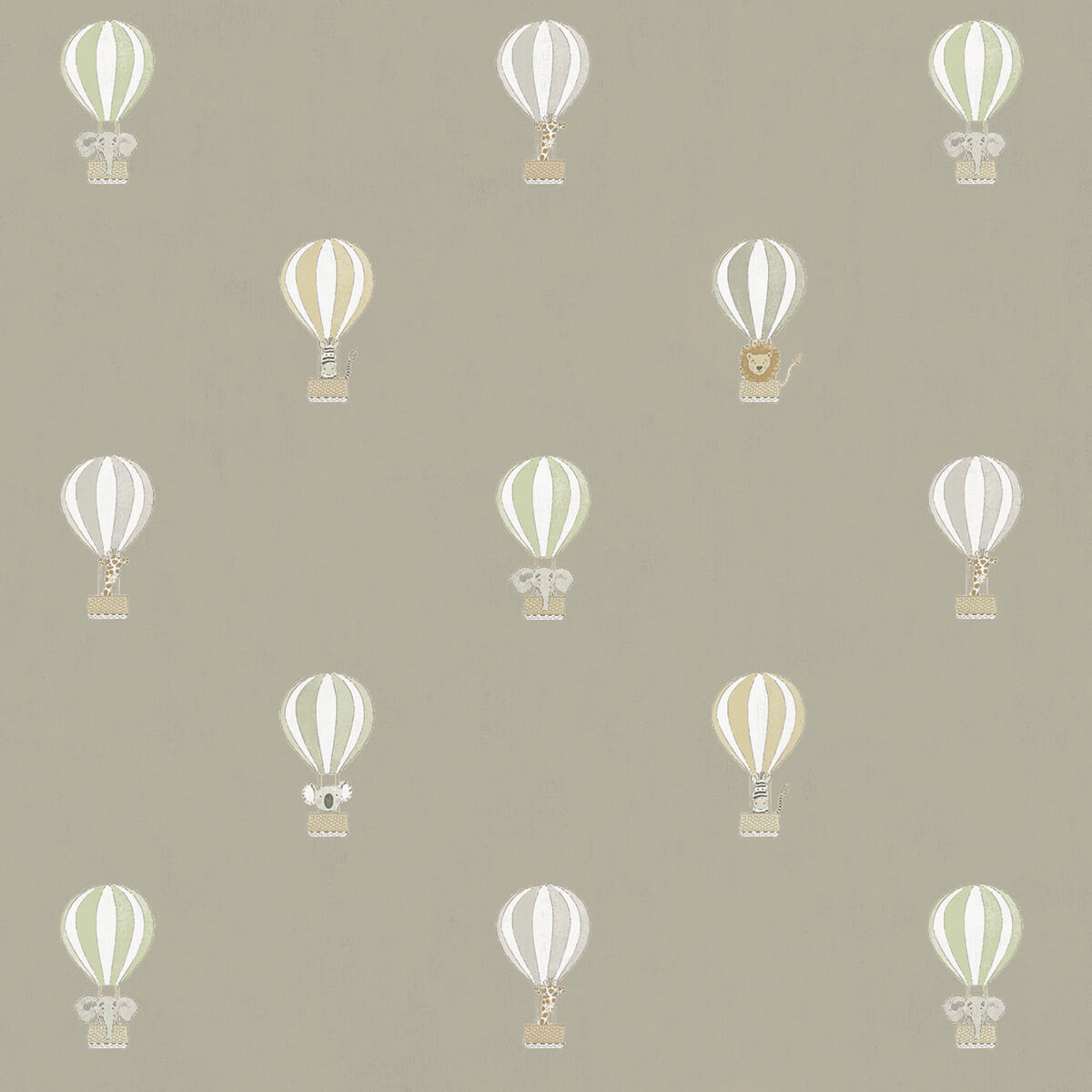 Bears & Balloons Mint Grey Made to Measure Roller Blind