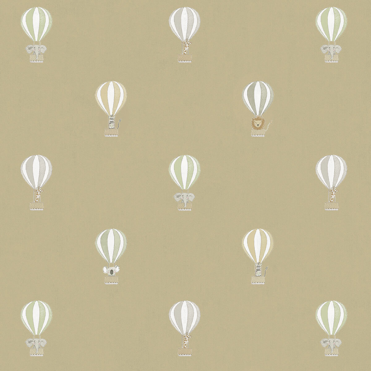 Bears & Balloons Pale Rust Gold Made to Measure Roller Blind