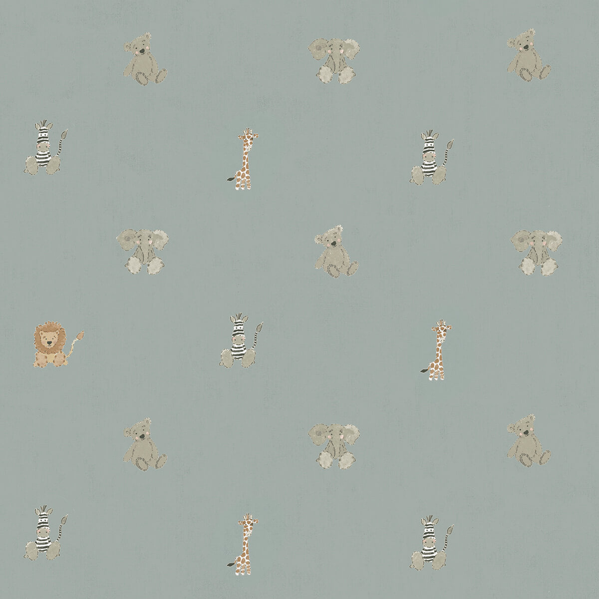 Bears & Balloons Sage Green Made to Measure Roller Blind