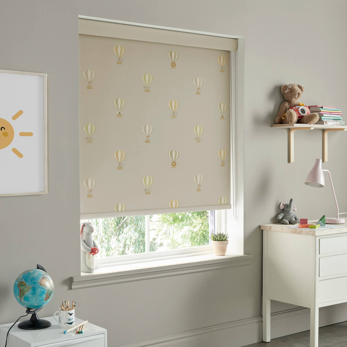 Bears & Balloons Sand Roller Blind Sample