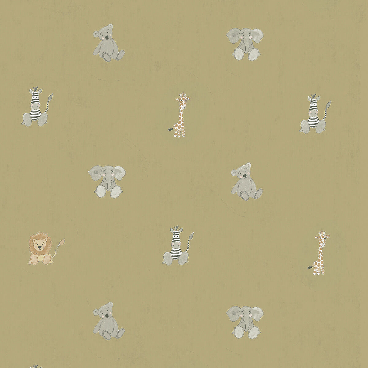 Bears & Balloons Soft Mustard Made to Measure Roller Blind