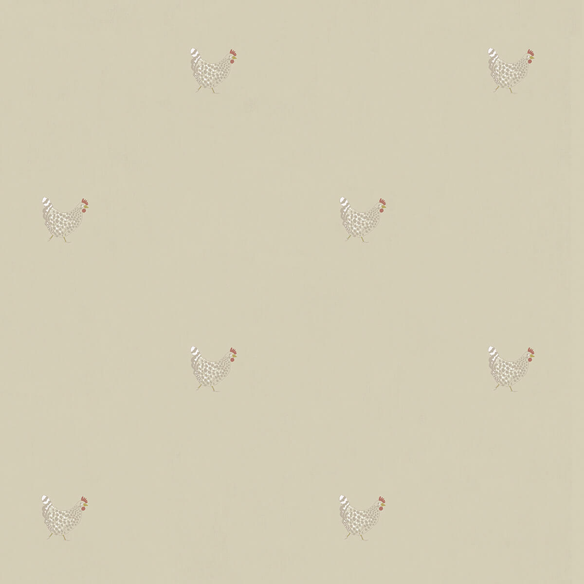Chicken Natural Made to Measure Roller Blind by Sophie Allport