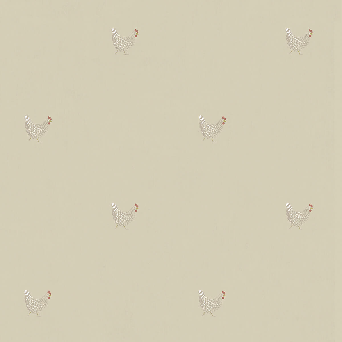 Chicken Natural Made to Measure Roman Blind by Sophie Allport