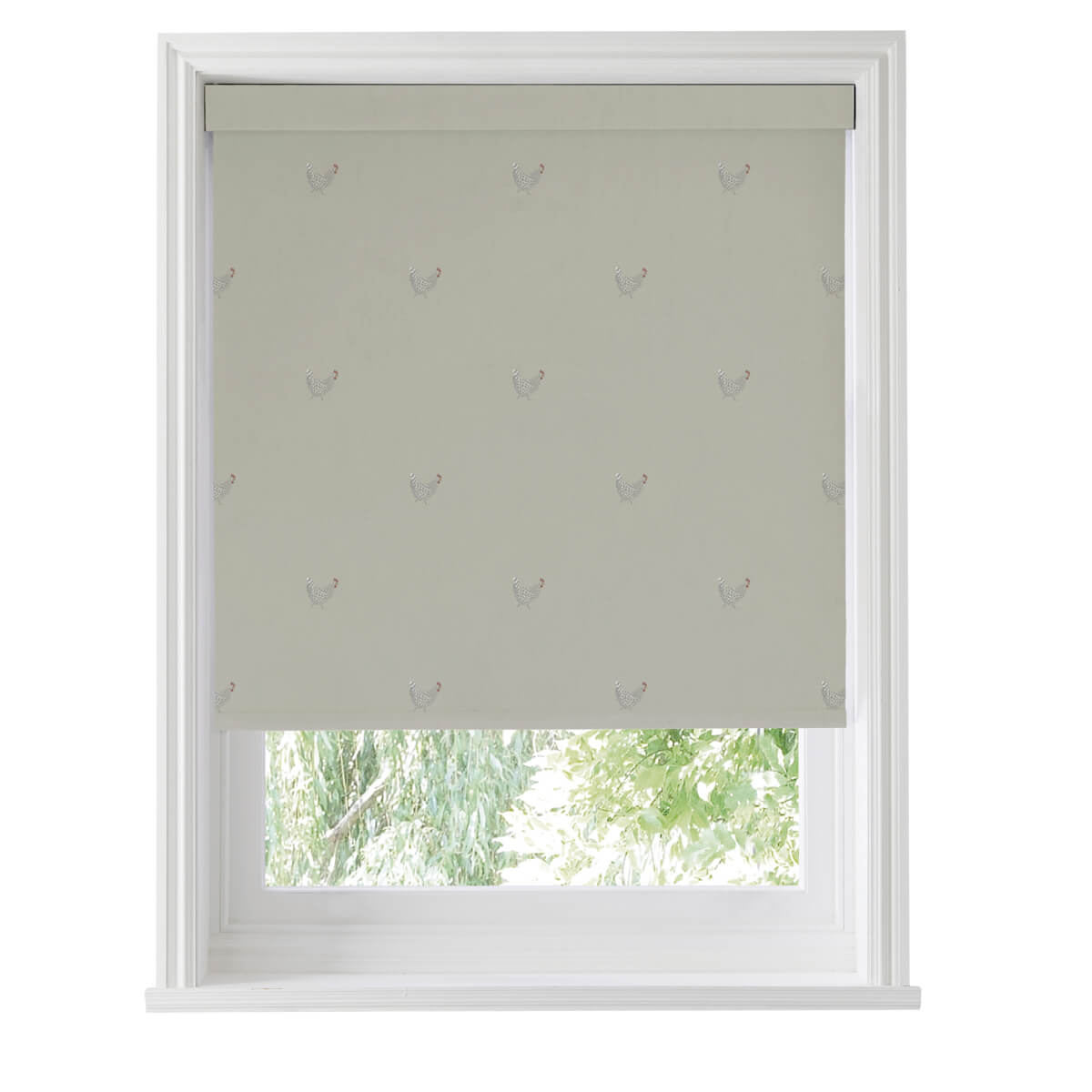 Chicken Natural Made to Measure Roller Blind For Home Interiors