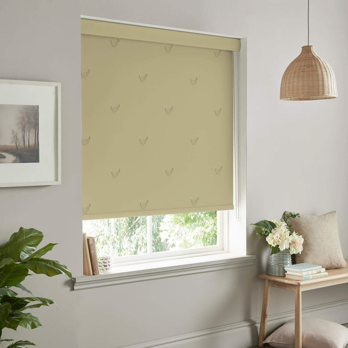 Chicken Ochre Made to Measure Roller Blind