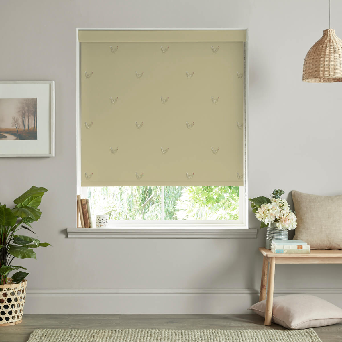 Chicken Ochre Made to Measure Roller Blind