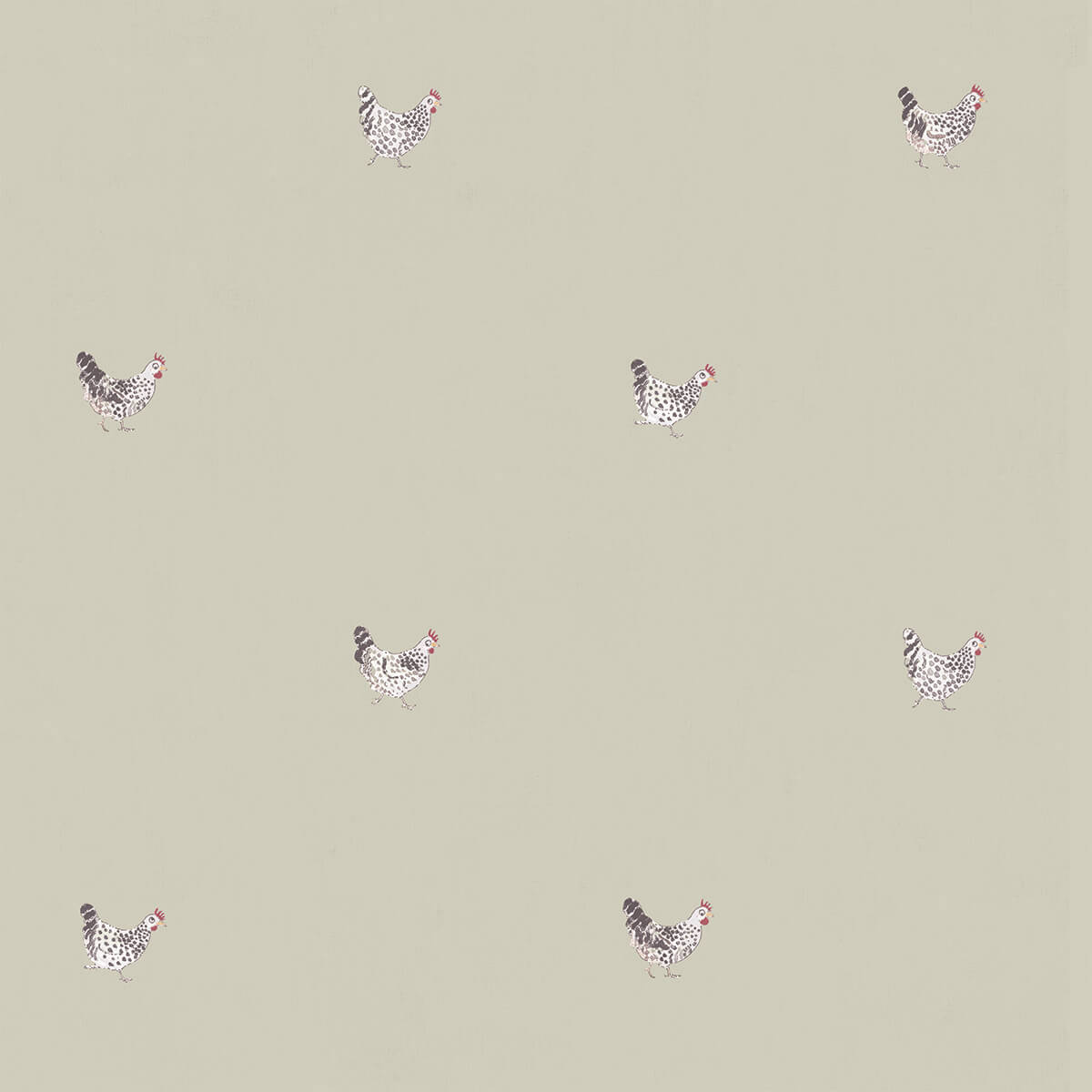 Chicken Soft Linen Made to Measure Roman Blind by Sophie Allport