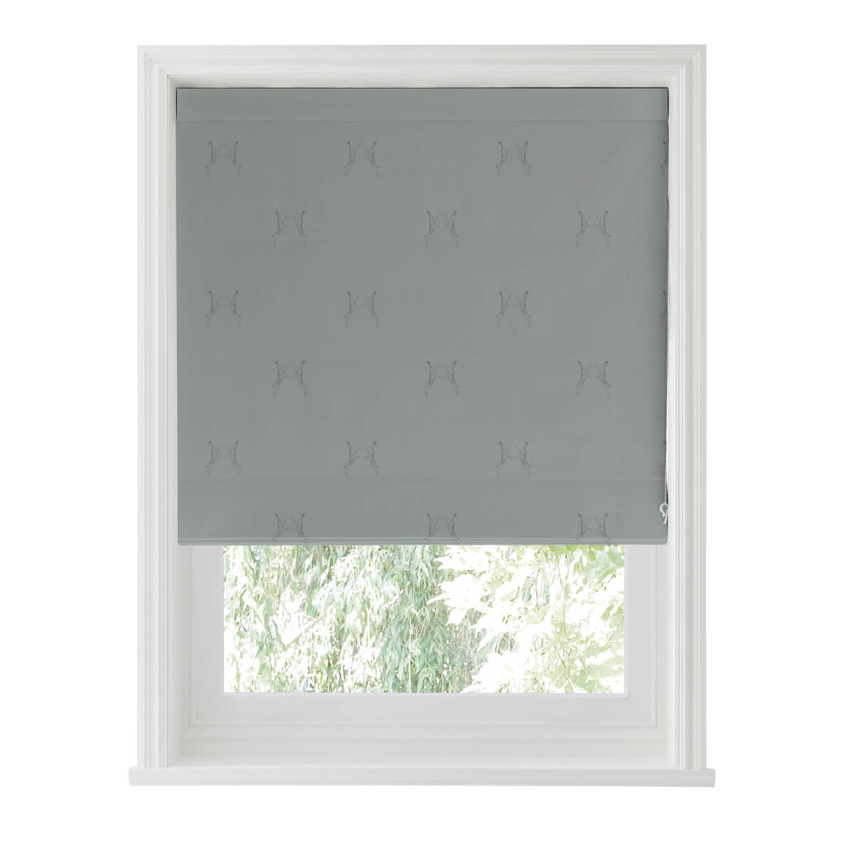 Boxing Hares Deep Duck Egg Made to Measure Roman Blind