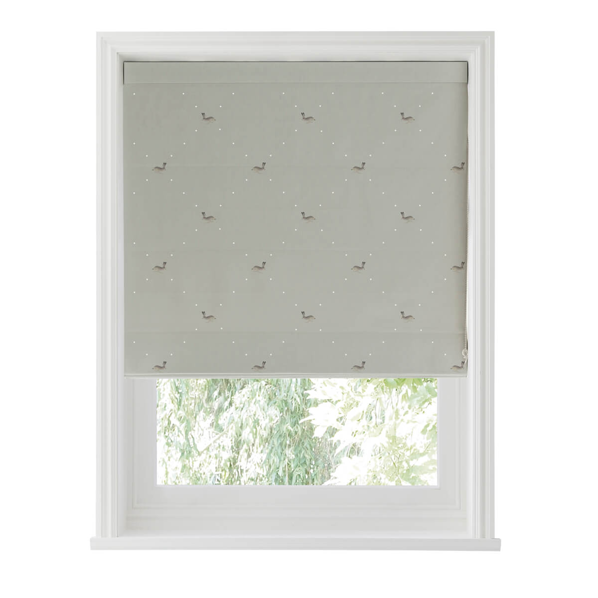 Hare Dove Made to Measure Roman Blind