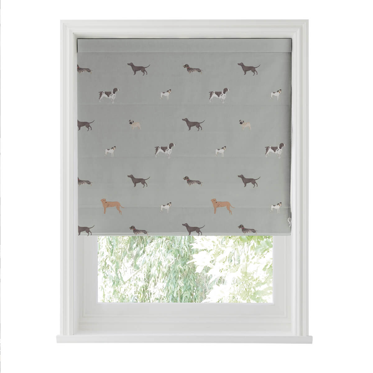 Woof Sage Made to Measure Roman Blind
