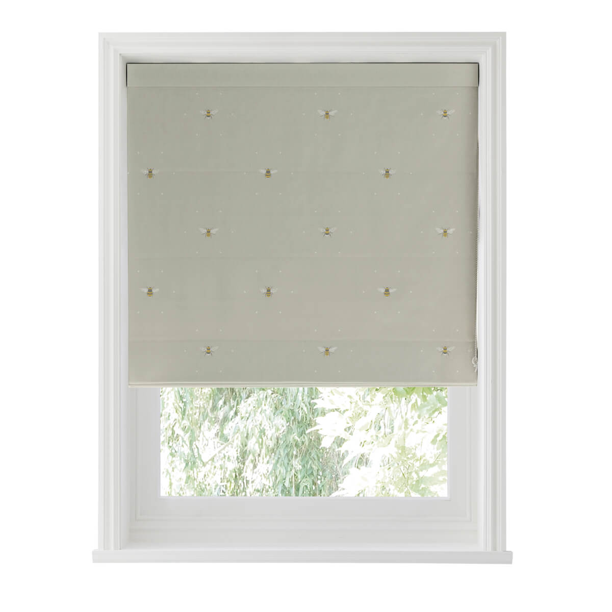 Bees Soft Linen Curtains/Roman Blind Sample