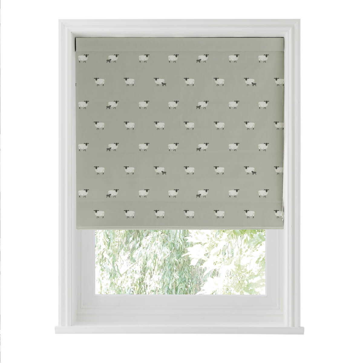 Sheep Sage Curtains/Roman Blind Sample