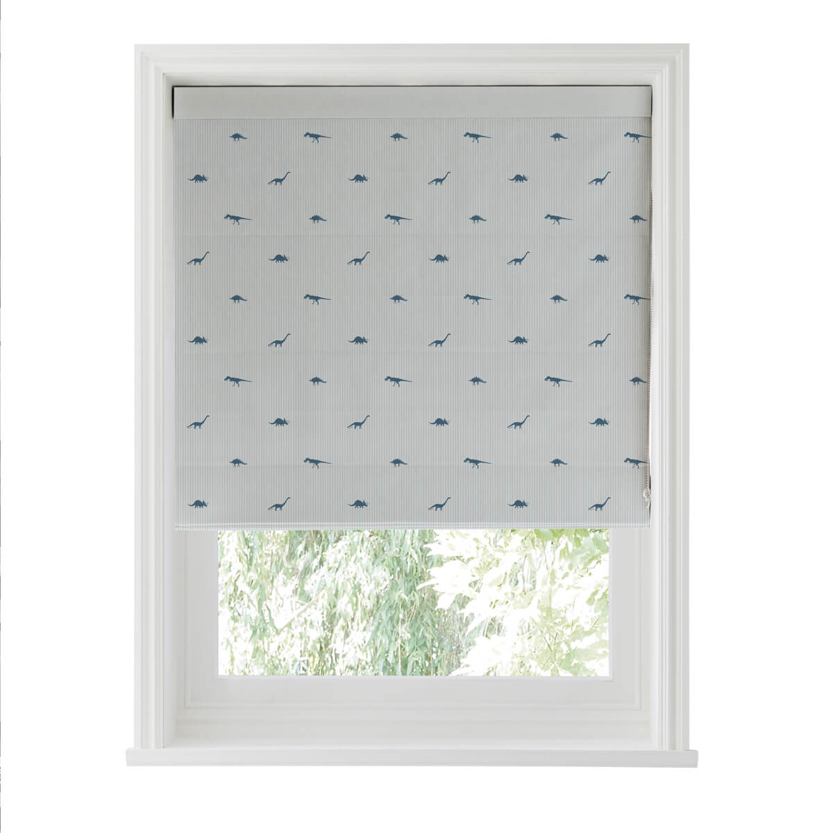Dinosaurs Navy Made to Measure Roman Blind