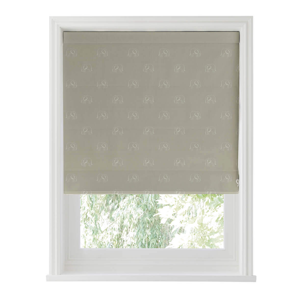 Elephant Sage Curtains/Roman Blind Sample