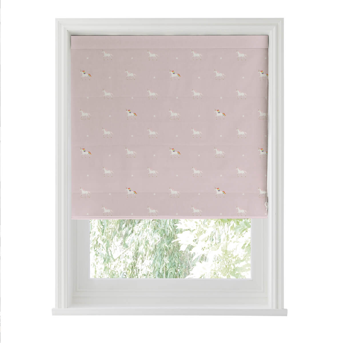 Unicorn Soft Pink Curtains/Roman Blind Sample