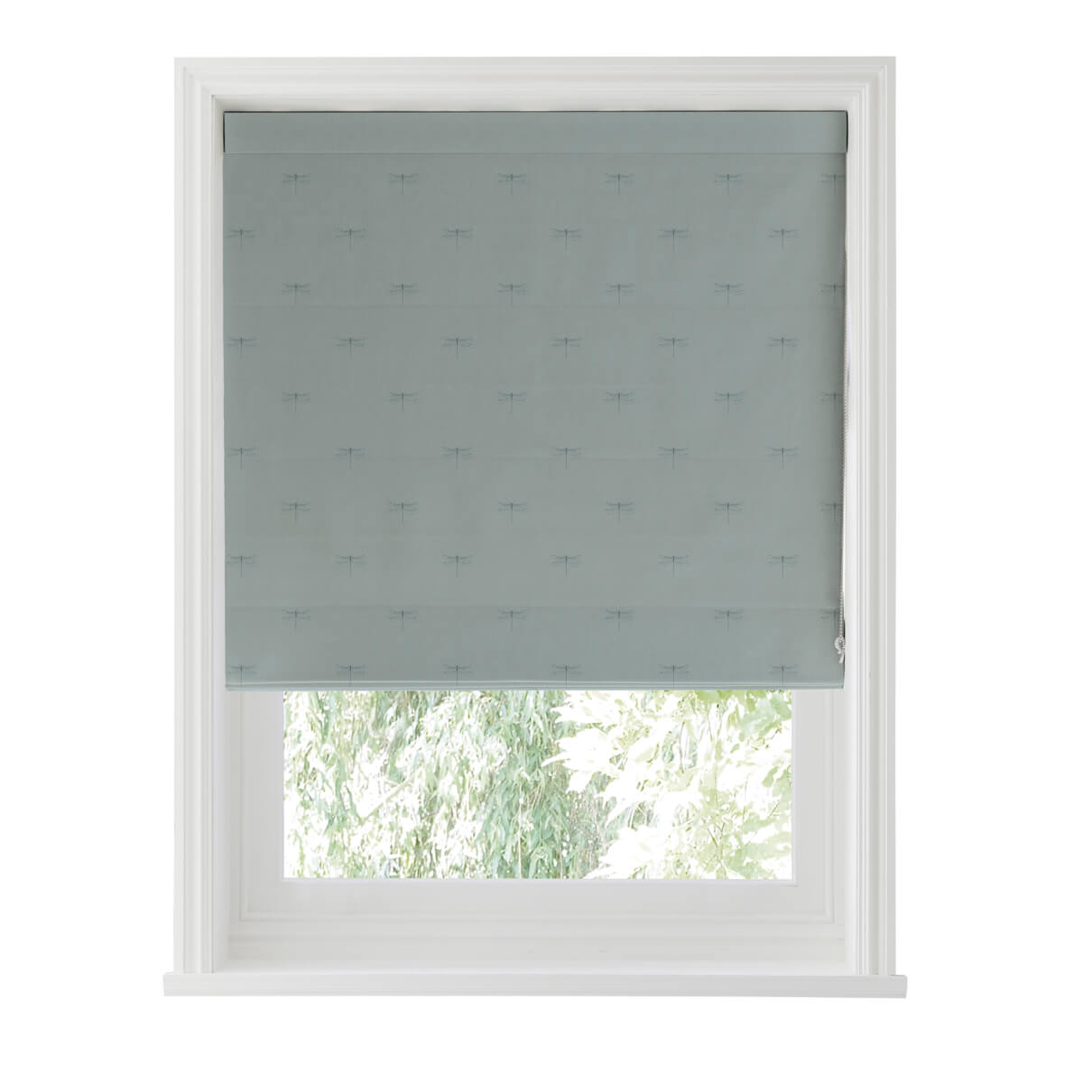 Dragonfly Teal Made to Measure Roman Blind
