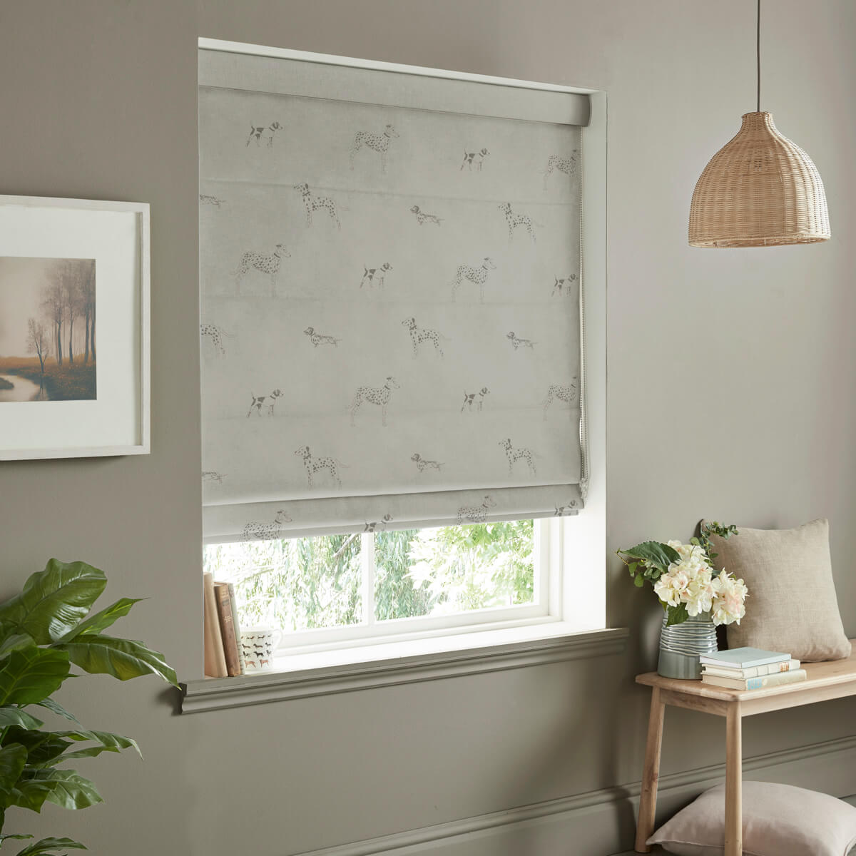 Fetch Warm Grey Made to Measure Roman Blind