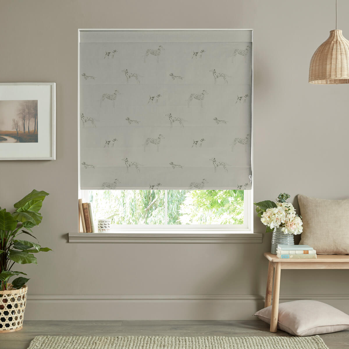 Fetch Warm Grey Made to Measure Roman Blind