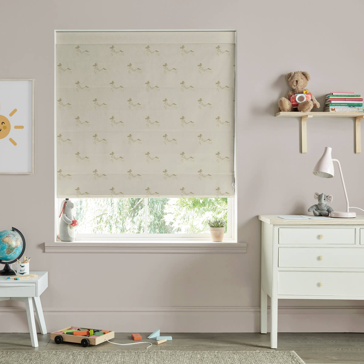 Fairground Ponies Gold Made to Measure Roman Blind