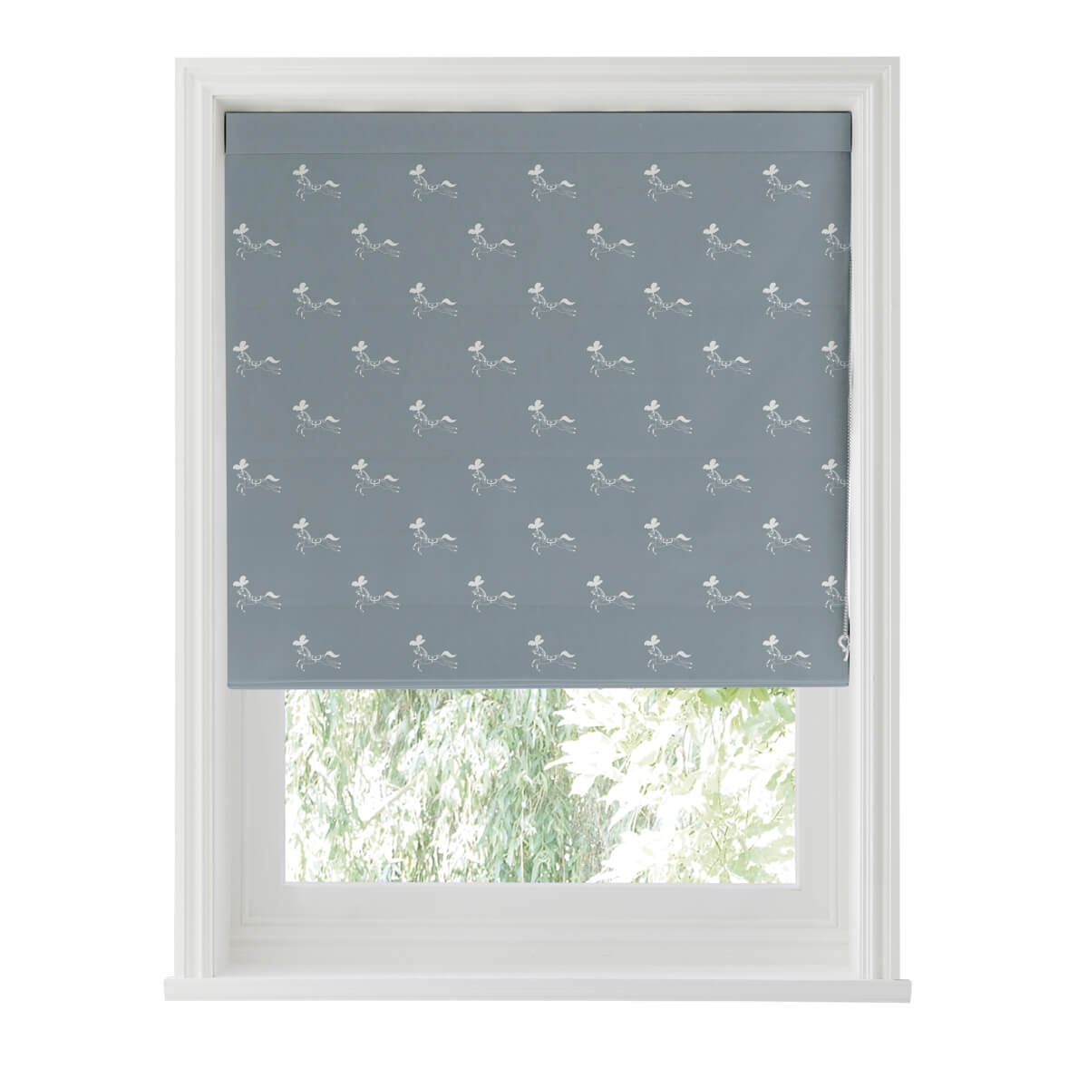 Fairground Ponies Teal Made to Measure Roman Blind