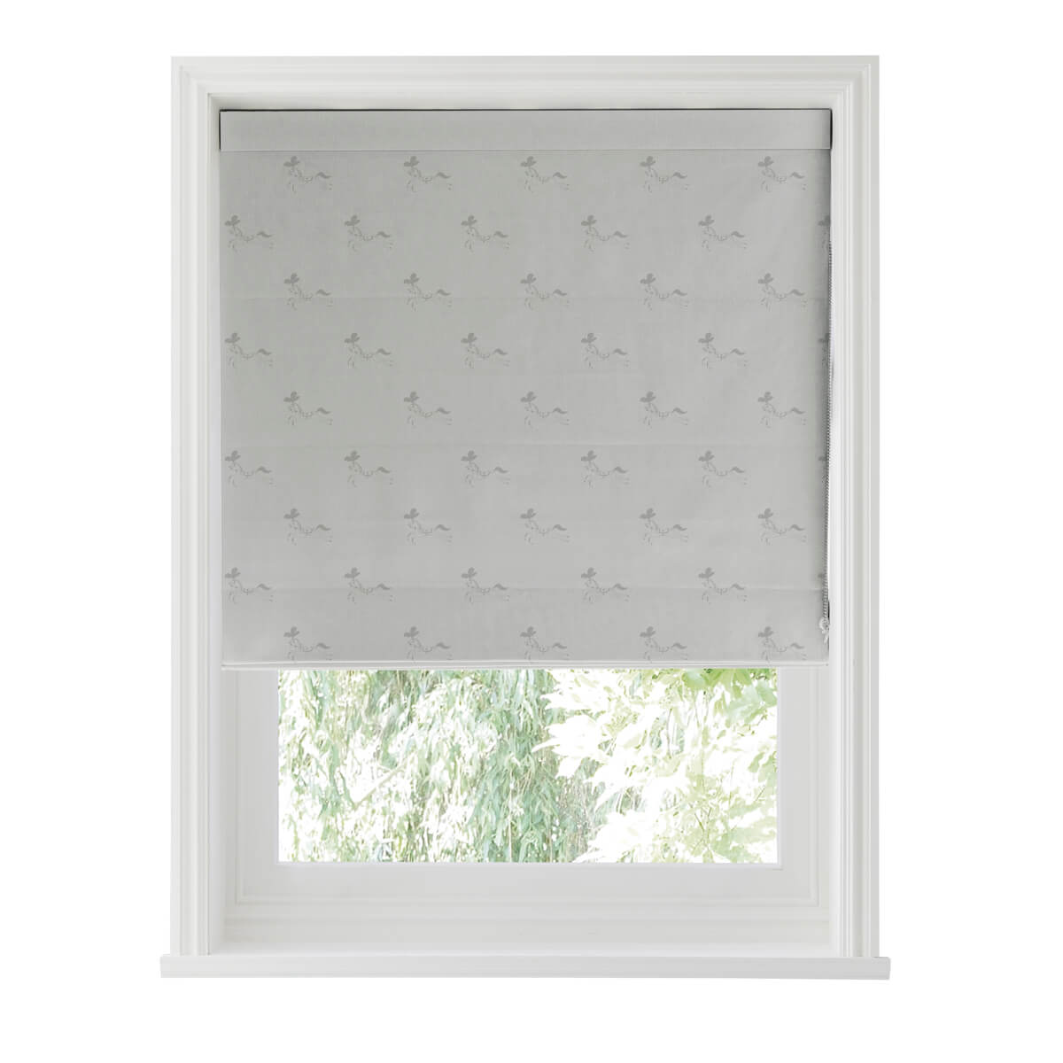 Fairground Ponies Warm Grey Made to Measure Roman Blind