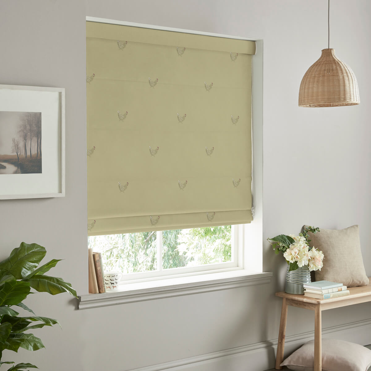Chicken Ochre Made to Measure Roman Blind