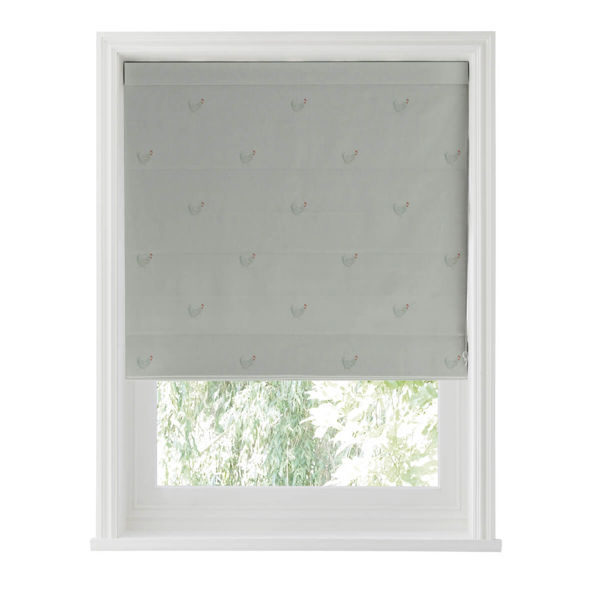 Chicken Sage Grey Curtains/Roman Blind Sample