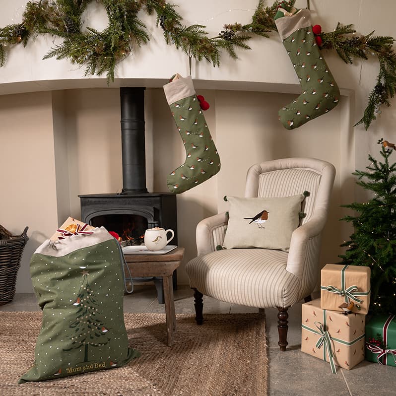 Robin Christmas Sack