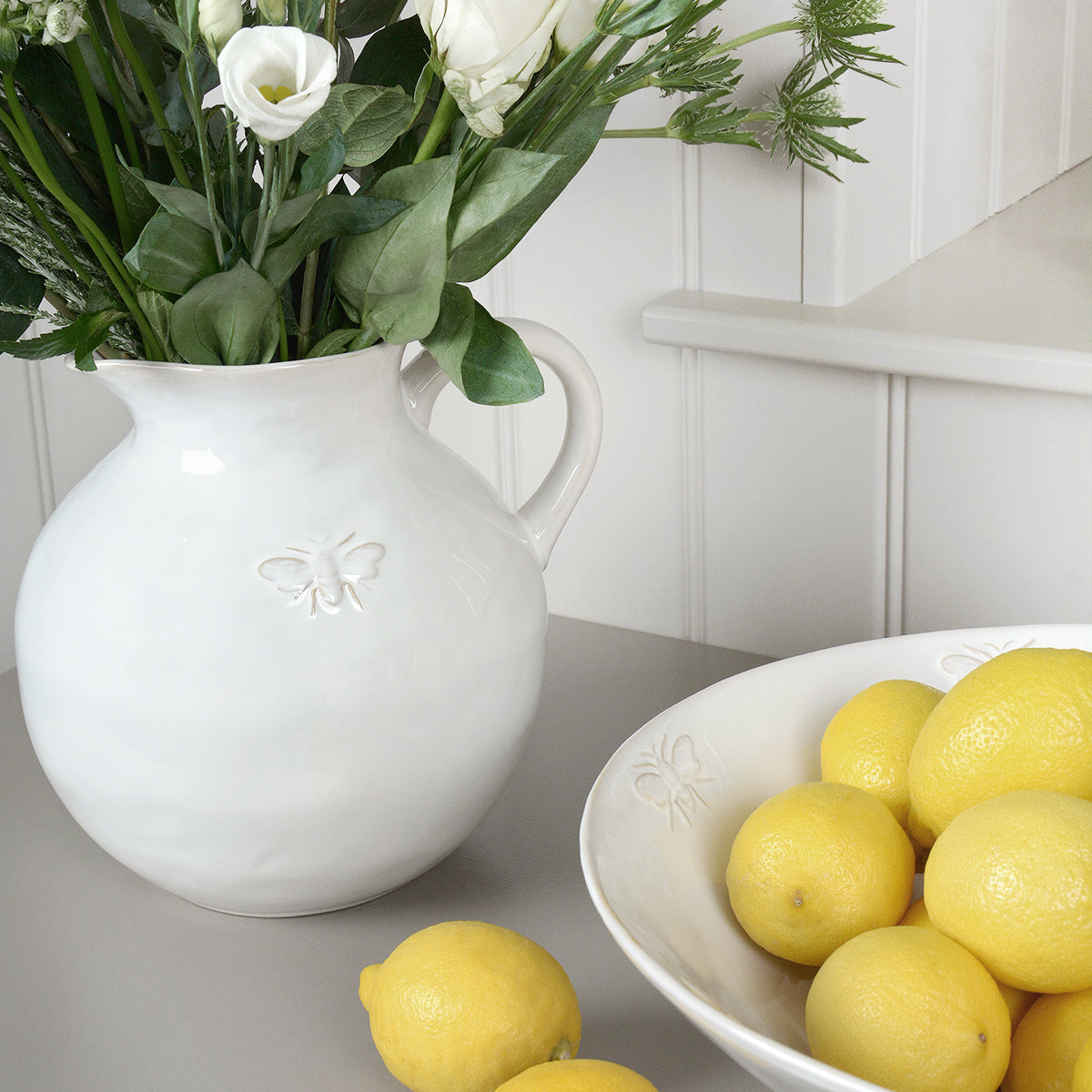 Bees Stoneware Jug by Sophie Allport