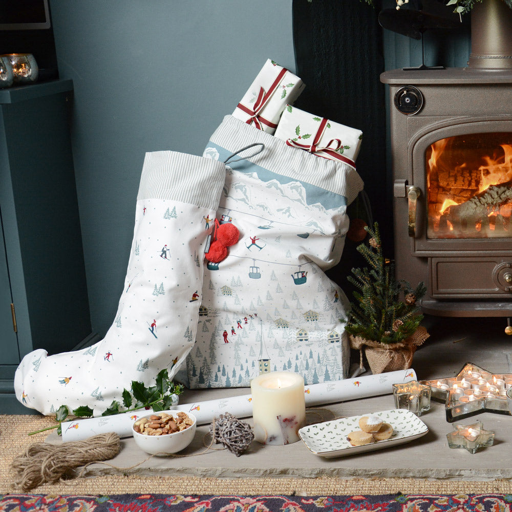 Skiing Christmas Stocking